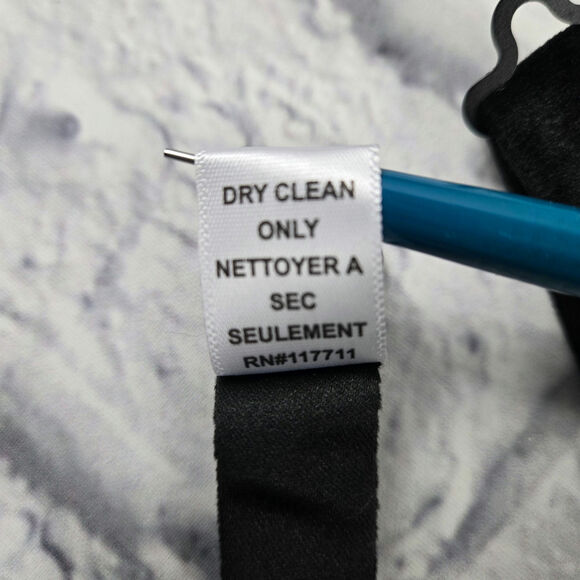 Black Velvet Bradley Adjustable Bow Tie by Paisley & Gray Paisley Underside - Picture 9 of 11